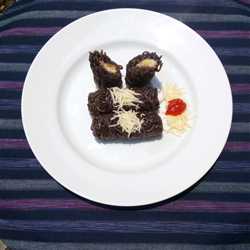 Mie gulung pisang