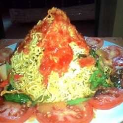 mie gunung merapi