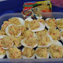 Telur rebus balado isi 