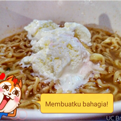mie kuah es krim