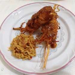 Ayam lilit indomie bumbu pecel