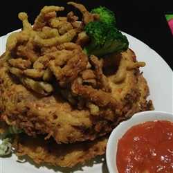 omelete mie japung (jamur tepung) saos 