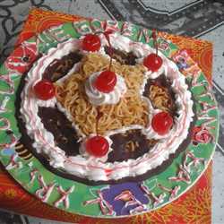 mie goreng bintang butter crem coklat