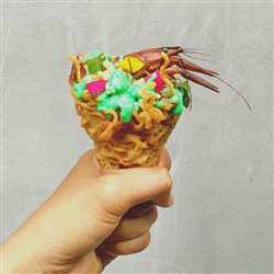 Indomie Cone Pistachio Mayo Seafood