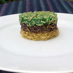 Kue lapis mie coklat