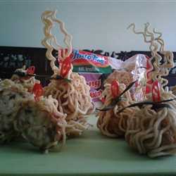 Perkedel Tempe dalam Indomie