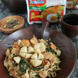 Indomie Kangkung Belacan