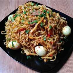 Mie Rendang Bambula Teriyaki