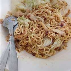 Noodles Chinese cabbage mushroom