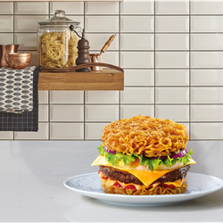 Indomie Beef Burger