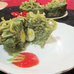 Indomie Spinach Steamed Potatoes