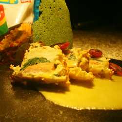 Salmon indomie coulibiac