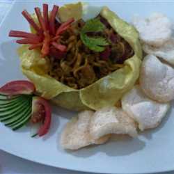 omelet indomie