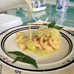 INDOMIE PRAWN WITH PUMPKIN BUTTERMILK