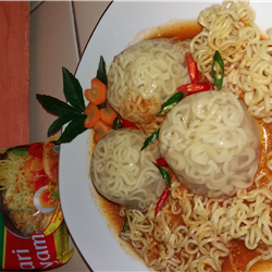 Agar-agar mie kare ayam